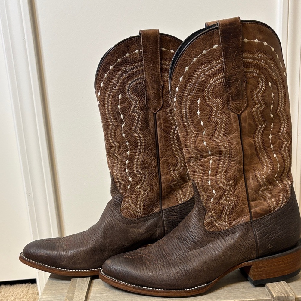 J.B. Dillon Black and Gold Western Boots